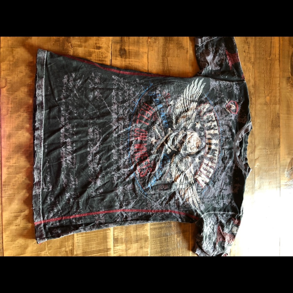 Men’s reversible affliction shirt